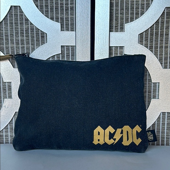 AC/DC | Bags | Acdc Black And Gold Cosmetic Case With Iconic Logo ...